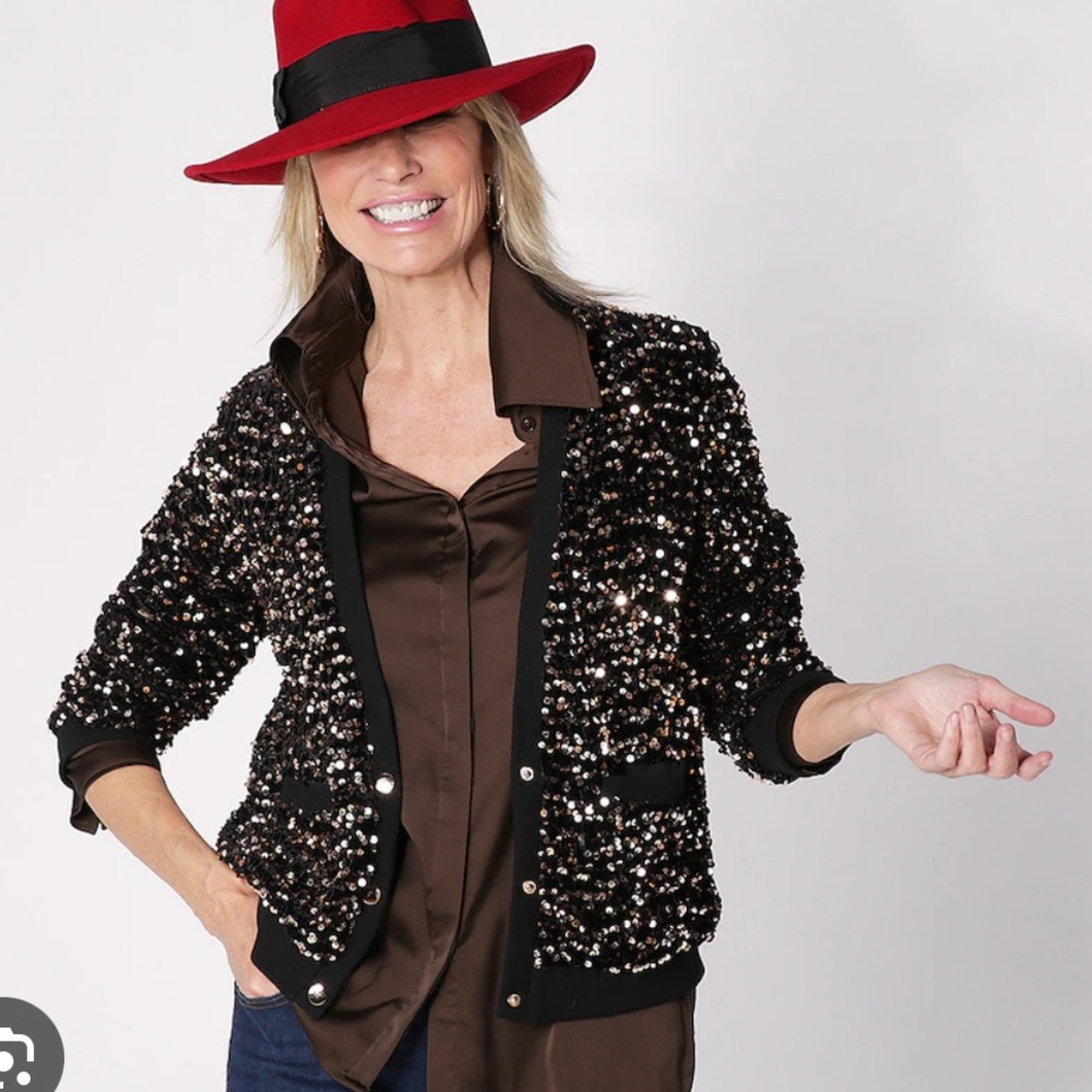 Sequin cardigan